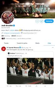 Aston villa captain jack grealish has spoken of his admiration for arsenal's bukayo saka to talksport. Fc Spartak Moscow On Twitter We See You Jackgrealish