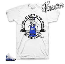 Jordan 13 Hyper Royal Tees Match Retro 13 Sneaker Matching Shirts