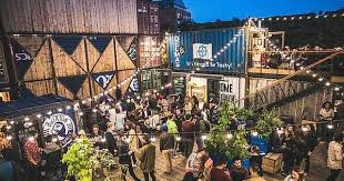 10 of the best beer gardens in the uk entertainment heat beer garden brixton temporary architecture