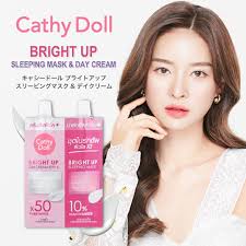 楽天市場】Cathy Doll キャシードール「ブライトアップ スリーピングマスク・デイクリーム」（パウチ/5ml+7g）タイコスメ 朝夜2ステップ  スペシャルケア スリーピングマスク（夜用マスク）とデイクリーム（日中用クリーム）セット 便利なパウチ スキンケア : シトラス ...