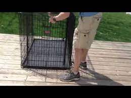 Folding Up Kong Dog Crate Youtube
