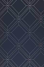 Wallpaper Malekid Dark Blue Blue Geometric Wallpaper Silver Wallpaper Pattern Wallpaper
