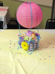For instance, you can train kids at kindergartens to make various handicrafts out of foams or you can familiarize children with different animal flower making foam is absolutely hygienic and it does not cause any allergic diseases. Hot Air Balloon Centerpiece For Shower Or Birthday Used Easter Baskets With Wet Floral Foam And Lantern Gift Hot Air Balloon Centerpieces Lantern Gift Basket