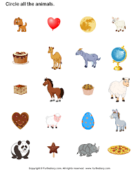 Circle All The Animals Animal Worksheets Animals For Kids Worksheets