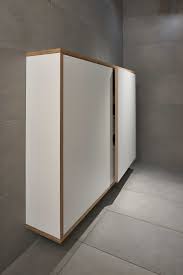 Dieser Schmale Wandschrank Uberzeugt Durch Sein Schlankes Design Der Korpus Und Die Fronten Sind Aus Mit Schichtstoff Wandschrank Revisionsklappe Kaschierung