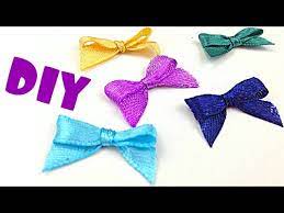 How to make a bow out of paper. How To Make Bow With Ribbon With Fork For Card Making And Scrapbooking Alenaan Craft Youtube