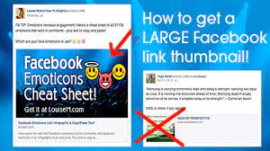 How To Share Youtube Video On Facebook With Large Thumbnail Youtube