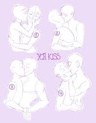 · to draw people kissing up close, start by drawing the outline of their heads, which should be just touching. Auction Ych Kiss Closed By Taikoubou Metal On Deviantart Art Reference Poses Art Reference Drawing Reference