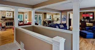 Living Photos Half Wall Design Pictures Remodel Decor And Ideas Page 53 Stairs In Kitchen Home Stairs Design Open Basement Stairs