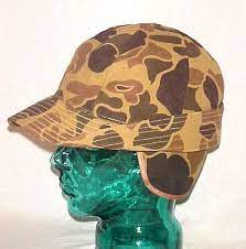 Mens Vintage Camouflage Duxbak Hunters Cap Ear Flap Camo Duo Orange Hunting Hat Xl Vintage Men Ear Flap Camouflage