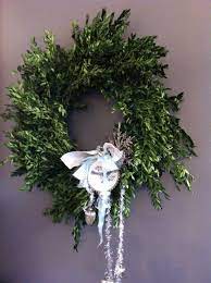 Trader Joe S Boxwood Wreath 9 99 W Added Embellishments Christmas Wreaths Holiday Decor Boxwood Wreath