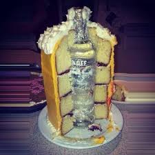 Birthday Liquor Bottle Cake Decorations Hidden Liquor Bottle In Beer Jug Shaped Cake Bolo Vodca Aniversario