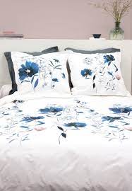 parure de lit en percale de coton pour le printemps parure de lit en 100 percale de coton composee d une parure de lit linge de lit decoration chambre bleue