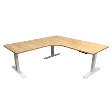 Sit or stand while you work: Elevate Sit Stand Desk L Shape Adjustable Desks Furniture For Purchase Online New To Our Range Arteil