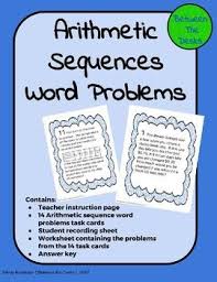 Arithmetic Sequence Word Problems Word Problems Solving Word Problems Words