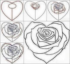 Pin By Luis Alejandro Chavarria On Teken Roses Drawing Flower Drawing Easy Drawings