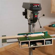 Woodcraft Magazine Tricked Out Drill Press Table Downloadable Plan Drill Press Table Woodworking Drill Press Drill Press
