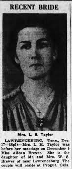 From The Tennessean 24 Nov. 1935 Sue Duke
