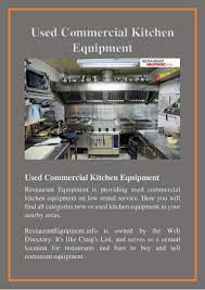 We have all of the kitchen equipment you might ever need to rent. Used Commercial Kitchen Equipment