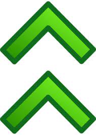 Publicdomainvectors Org Double Arrow Pointing Up Vector Image Arrow Pointing Up Arrow Point Vector Images