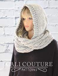 Hooded Scarf Pattern Celine Knit Hooded Infinity Scarf Etsy In 2021 Hooded Scarf Pattern Infinity Scarf Pattern Crochet Hooded Scarf Pattern