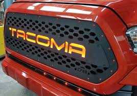 Select the department you want to search in. Db Customz 2016 2017 Tacoma Drop In Grille Insert Trd Style Led Night Glow 16t 2017 Toyota Tacoma Accessories Tacoma Accessories Toyota Tacoma Accessories