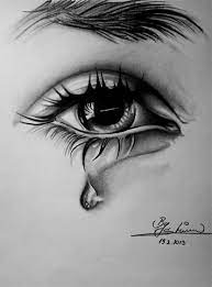 Karakalem Goz Cizimleri En Yeniler Guzel Sozler Tears Art Pencil Art Drawings Art Sketches Pencil