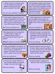 Gst And Money Worded Problems Http 4 5classnews Blogspot Com Au P Maths Ideas Html Money Math Math Math Word Problems