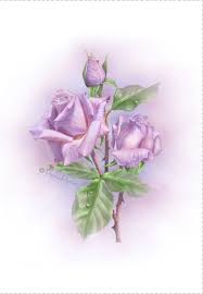 Free Printable Love Card Violet Roses Greetings Island Rose Painting Flower Art Rose Art