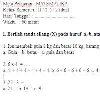 Contoh soal matematika kelas 2 sd. Pin Di Soal Uas Ukk Kelas 2 Sd
