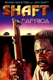 Vonetta McGee and Richard Roundtree while filming "Shaft in Africa"