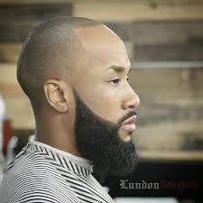 Bald Fade Haircut With Beard Black Man Pin On Hairstyles