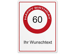 Geschenkideen für männer und frauen zum 60. Personalisierte Geburtstagsschilder Schnell Sicher Online Kaufen