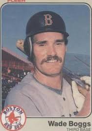 2002 Fleer Fall Classic Pennant Chase Wade Boggs HOF