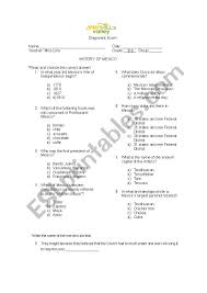 Cinco de mayo trivia questions and answers will be delivering some facts on the special celebration of the mexican army's victory over the french empire. History Of Mexico Esl Worksheet By Lolina29