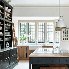 Neptune On Instagram Timber Is A Natural Partner For Dark Shades Whether You Go For Our New Deep Blue Ink Or Classi In 2020 Home Kitchens Home Kitchen Inspirations