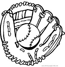 Baseball And Glove Color Page Baseball Coloring Pages Sports Coloring Pages Coloring Pages