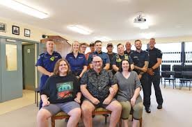 Dad crushed by tree reunites with rescuers