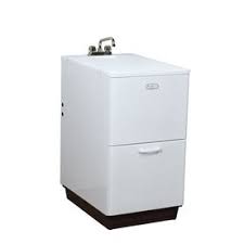 Backsplash ideas for kitchens with white cabinets. Mustee 19 25 In X 28 In 1 Basin White Freestanding Polypropylene Utility Tub With Drain Basin White Utility Sink Basin