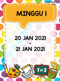 Cikgugrafikdotcom minggu persekolahan tahun 2018. Divider Mingguan Kump A 2021