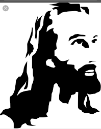 Black And White Picture Of Jesus Pin By Linda Bell On Rock Art Jesus Drawings Jesus Painting Jesus Art