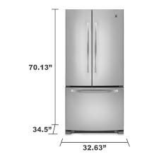 It allows you the facility to organize things just the way you like. Kenmore 72003 22 1 Cu Ft 33 French Door Bottom Freezer Refrigerator W Internal Dispenser Stainless Steel