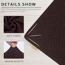 We believe that dining room chair seat covers patterns exactly should look like in the picture. Buy Smiry Seat Covers For Dining Room Chairs Stretch Jacquard Dining Chair Seat Covers With Buckle Set Of 2 Coffee Online In Indonesia B08pvbywgm