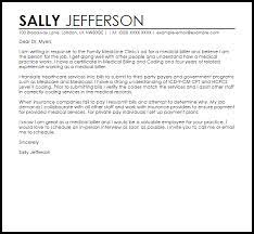 I transfer of healthcare services into bills will submit to third party of payers and attended many government programs such as medicare and medicaid. Medical Biller Sample Cover Letter Cover Letter Templates Examples