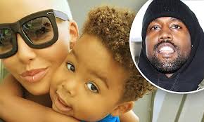 Amber Rose brands Kanye West a 'f**king clown' after her claims to 'own'  her son