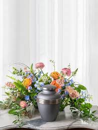 Customs policies vary from country to country. Funeral Garden Urn Arrangement Robin Wood Flowers
