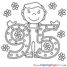 Little dove coloring pages for adults pretty girl coloring sheet download printable coloring page pdf coloring for adults woman coloring. 95 Years Flowers Download Happy Birthday Coloring Pages