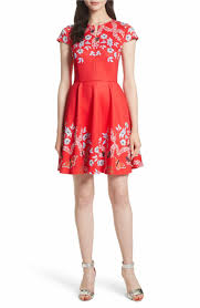 Main Image Ted Baker London Saydi Kyoto Skater Dress Nordstrom Dresses Dresses Ted Baker Dress