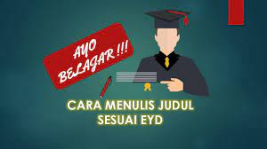 Jan 03, 2012 · contoh soal sma | menulis judul sesuai eyd 03 jan, 2012. Cara Penulisan Judul Sesuai Eyd Youtube