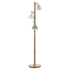 Austen large dual function floor lamp. Dar Lighting Blyton Triple Shade Floor Lamp With Lightwood Frame Fitting Style From Dusk Lighting Uk